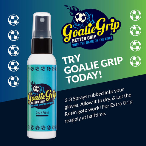 Goalie Grip Spray - Extra Grip for Soccer Goalie Gloves - Grip Spray for Goalkeeper Gloves - Soccer Gloves Grip Reinforcement - Better Grip for So...
