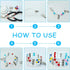 PH PandaHall 10 Sets Slide Clasp Lock, Multi Strand Slide Magnetic Tube Clasps Bracelet Necklace Connectors Layering Clasp for Layered Necklace Br...