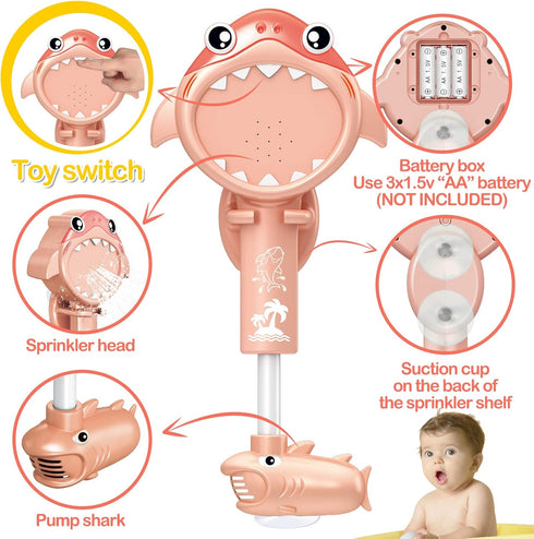 Toddler Shower Head for Bath - Baby Bath Shower Head Bathtub Toys Baby Sprinkler - Toddler Shower Toys Bath Sprayer - Bath Shower Head for Kids wi...