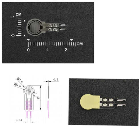 Force Sensing Resistor, Pressure Sensor, 20GM-2KG Force Sensor, High Precise Flexible Force Gauge for Home Industry (2 Pack)...