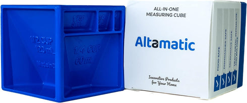 All-in-One Measuring Cube | Replaces 10 Cups and Spoons | Organizes Your Kitchen and Countertop | Great for Cooking and Baking | Easy-to-Clean, Di...