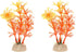 Aquarium Decoration, Aquarium Plastic Plants Decoration for Aquarium Fish Tank,4.72Inch(Orange,2Pcs)...