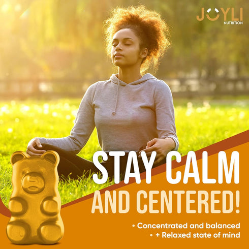 Joyli L Tyrosine Gummies 1000MG - L-Tyrosine Supplement for Kids & Adults - Calm & Focus Gummies for Brain, Memory, Mood, and Energy - 500mg L- Ty...