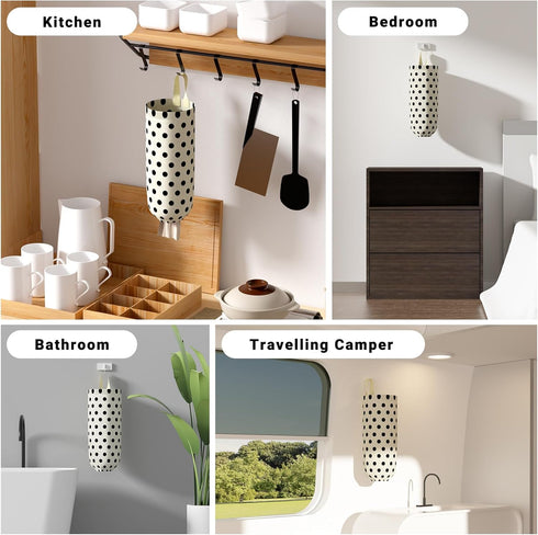 Plastic Bag Holder Grocery Bag Holder Wall Mount Reusable Trash Bag Organizer for Home Kitchen Pantry Decor,1 Pack...