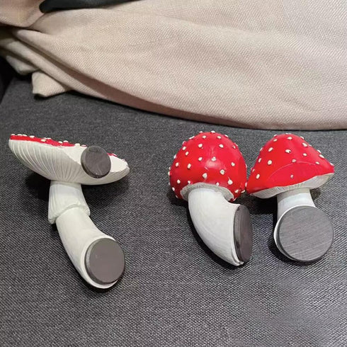 3 PCS Mushroom Refrigerator Magnets, Fairy Tale Red Mushroom Fridge Magnets, Cute Plant Fridge Magnets, Home Office Creative Refrigerator Sticker....