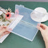 BENECREAT 4 Packs 7.8x4.3x0.9 Rectangle Large Clear Plastic Box Containers Bead Storage Organizer Box for Cards, Safety Pins, Beads and Craft Scho...