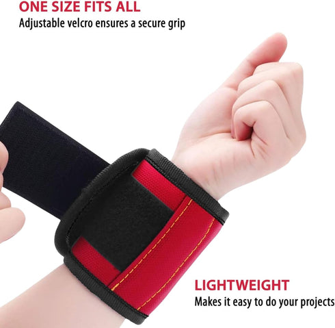 Magnetic Wristband For Holding Screw - With Strong Magnets, Made From Magnetic Polyester With Lightweight Powerful Magnets, Perfect Tool Birthday ...