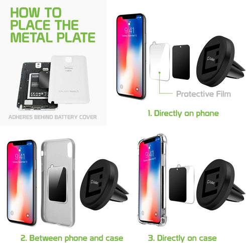 Car Air Vent Cell Phone Holder - Magnetic Phone Holder Mount – Extra Strength Magnets Compatible for iPhone 14 Pro Max Mini 13 12 11 Samsung Galax...