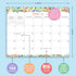 S&O Floral Magnetic Fridge Calendar from January 2024-June 2025 - Tear-Off Refrigerator Calendar to Track Events & Appointments - 18 Month Magneti...