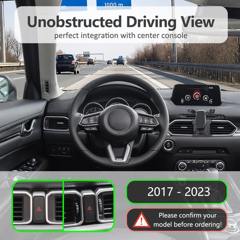 AYADA Phone Holder Compatible with CX5, Phone Mount Upgrade Gravity Auto Lock Stable Easy to Install Accessories 2017 2018 2019 2020 2021 2022 202...