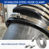 Stainless Steel Hose Clamp Assortment Kit DIY, 13FT Metal Strap + 8 Stronger Fasteners Large Adjustable Worm Gear Band Hose Clamps Screw Clamps fo...