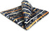 S&W SHLAX&WING Tie Sets for Men Dark Gray Neck Tie Brown Striped Extra Long Necktie with Pocket Square Set...