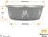 Neater Pets Hungry Bowls - Pet Food or Water Bowl, Grey with Stainless Steel Interior (Cat - 16 Oz.)...