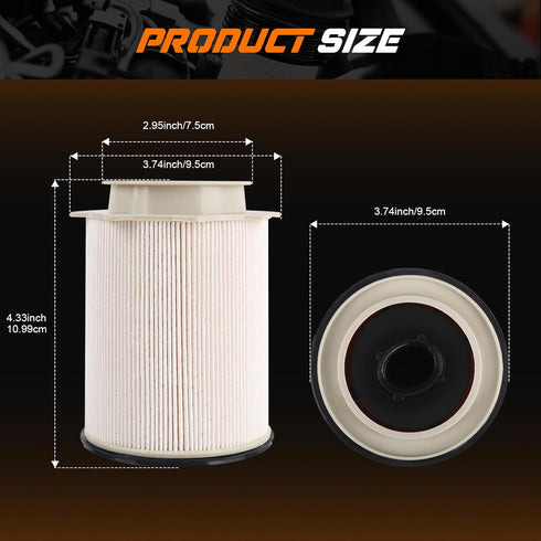 6.7 Cummins Fuel Filter for 2010-2020 Dodge Ram 2500 3500 4500 5500 6.7L Cummins Diesel Fuel Filter Water Separator Set with O-ring Replace # 6815...