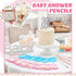 CHENGU 48 Pcs Half Pencils with Eraser Bridal Shower Pencils Mini Pencils Golf Pencils Rose Gold Heart Pencils White Pink Pre Sharpened Pencils We...