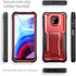 ExoGuard for Moto G Power 2021 Case, Rubber Shockproof Full-Body Cover Case Built-in Screen Protector and Kickstand (Red)...