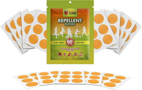 Mosquito Guard 60 Pack Mosquito Repellent Stickers for Kids - DEET Free Mosquito Repellent Outdoor Patio - Plant Based Mosquito Patches for Kids...