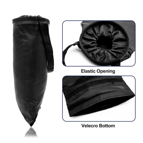 Car Trash Bag Car Trash Can Hanging Back Seat Car, Car Garbage Bag with Storage Pockets, Washable Eco-Friendly Car Garbage Can for Outdoor Traveli...
