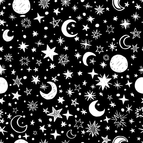 Baby Blanket for Girls Boys Black Moon Star Minky Super Soft Double Layer Receiving Blanket with Dotted Backing for Newborns Nursery Stroller Rece...