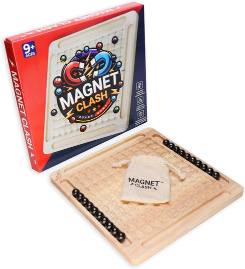 New 2024 Magnetic Chess Board Game Set with 20 Stones - Educational Strategy & Puzzle Game for Families and Parties, Brain Teaser for Kids & Adult...