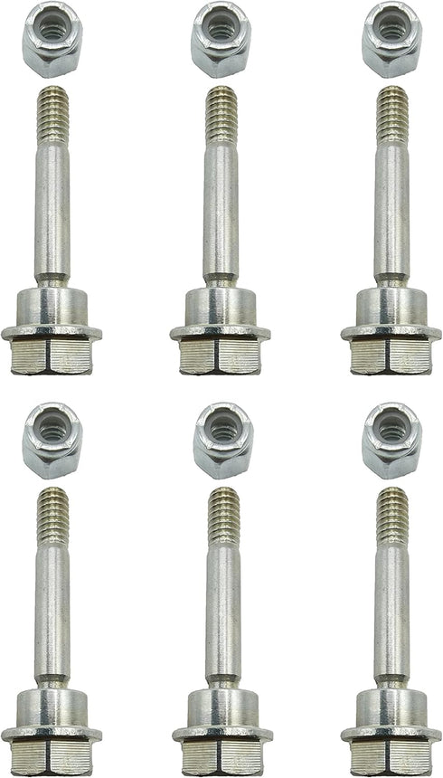 (Set of 6) 588077501 Snow Blower Shear Pin Bolt & Nut fits for Husqvarna 532179828 532187494 532188243 532192090 588077501 601001986 AYP 192090 ST...