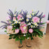 Artificial Daisies Flowers Outdoor UV Resistant 4 Bundles Fake Foliage Greenery Faux Plants Shrubs Plastic Bushes for Window Box Hanging Planter F...