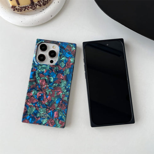 Cocomii Rectangle Case Compatible with iPhone 14 Pro Max - Compatible with MagSafe, Luxury, Slim, Glossy, Opalescent Pearl, Iridescent Glitter, Ea...