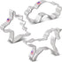 Unicorn Cookie Cutters 3-Pc. Set Made in USA by Ann Clark, Unicorns and Rainbow...