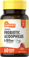 Sundance Probiotic Aciophilus 17mg | 6 Billion Active Cultures | 60 Chewable Tablets | Berry Flavor | Vegetarian, Non-GMO, and Gluten Free Supplem...