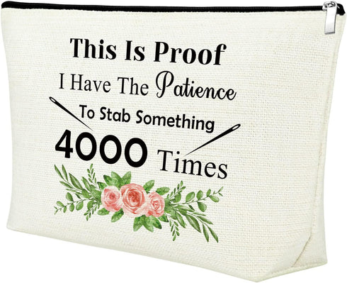 Cross Stitch Project Bag Gifts Makeup Bag Sewing Gift Quilter Gift Cosmetic Bag Gifts for Mom Grandma Aunt Sister Daughter Sewing Lover for Birthd...