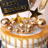 Mini Balloon Cake Toppers Round Gold Ball Cupcake Toppers Cake Decorations for Birthday Wedding Anniversary Valentines Party Cake Decoration Suppl...