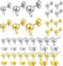 240 Pcs Ball Post Earring Studs with 3 Size Round Ball Earring Posts and 2 Size Butterfly Earring Backs, for Jewelry DIY Earring Making...