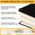 Upgrade Luxury Black Bathroom Rug Mat 17"x47.5", Ultra Soft Thick Absorbent Bath Mats, Non Slip Chenille Toilet Mat for Bathroom, Bedroom, Kitchen...
