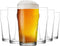 LAV Pint Beer Glasses Set of 6 x 19 oz - Traditional British Pub Pint Glasses - Large Craft Clear Beer, Iced Latte Glasses - Easy Stacking & Lead-...