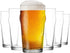 LAV Pint Beer Glasses Set of 6 x 19 oz - Traditional British Pub Pint Glasses - Large Craft Clear Beer, Iced Latte Glasses - Easy Stacking & Lead-...