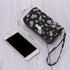 Kamo Womens Wallet Zip Around Phone Wallet Wristlet Travel Long Purse for Women Lady 6.9×3.5?Double Zipper?...