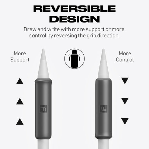 FUSE Apple Pencil Grip - Compatible with Apple Pencil Pro and Gen 2 Stylus for Procreate Drawing, Writing - Designed for Magnetic Charging and Dou...