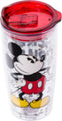 Silver Buffalo Disney Vintage Mickey Mouse Since 1928 Double Wall Travel Tumbler with Slide Close Lid, 20 Ounces...