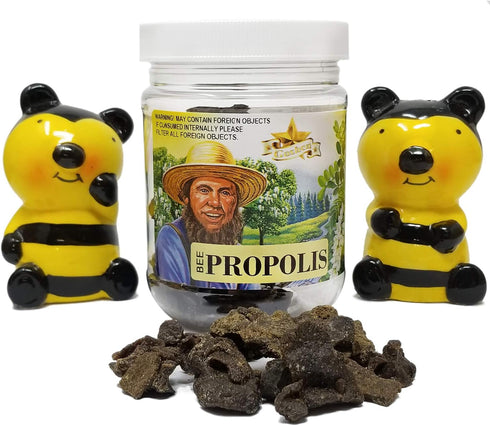 Goshen Amish Country Honey BEE Propolis Whole Chunks Raw 100% Natural Pure with Health Benefits | 2 Oz Plastic Jar...