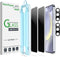 amFilm 2+2 Pack Auto-Alignment for Samsung Galaxy S24+/S24 Plus 6.7" OneTouch Tempered Glass Privacy Screen Protector + Camera Lens Protector, 30 ...