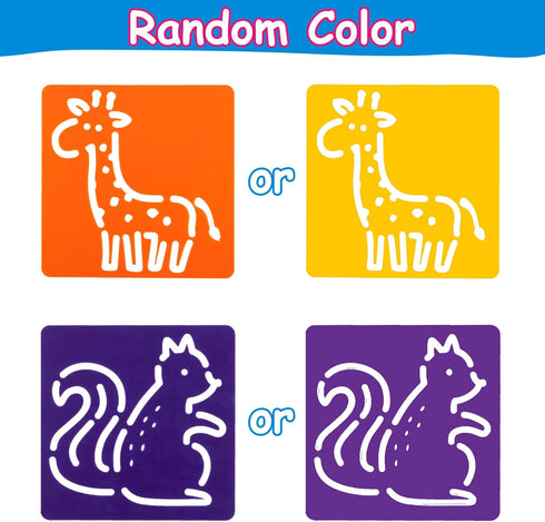 22Pcs Alphabet Tracing Stencil Set for Kids Drawing Stencils with Color Highlighter Letters Numbers and Cute Animal Pattern Paint Boards Learn Art...