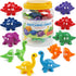 Matching Number Counting Dinosaur Toys with Double-Sided 1 2 3 Number Preschool Learning Sensory Sorting Educational Montessori Toy Sets for Kids ...