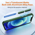 for iPhone 12 Pro Max Phone Case, Shockproof iPhone 12 Pro Max Case, Military Grade Drop Protection, Protective Hard Back Slim Translucent Case fo...