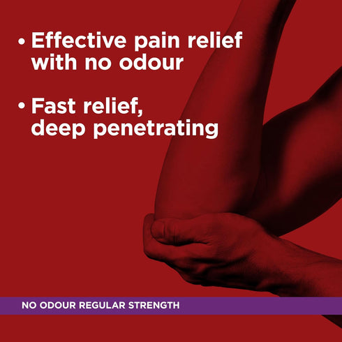 NO ODOUR CREAM For Relief of Arthritic Pain, Muscle Pain, Joint & Back Pain 100 g Tube...