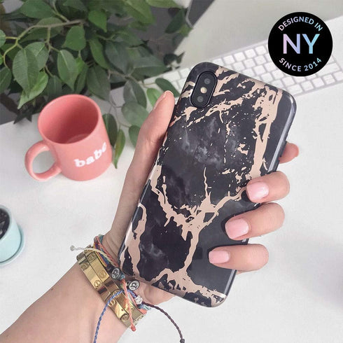 VELVET CAVIAR Compatible with Samsung Galaxy S9 Plus Case for Girls & Women - Cute Protective Phone Cases (Black Marble Rose Gold)...