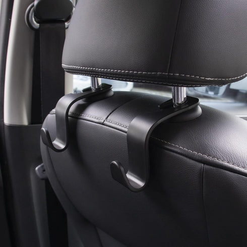 LivTee Car Seat Headrest Hook, Auto Seat Hook Hangers Storage Organizer Interior Accessories for Purse Coats Umbrellas Grocery Bags Handbag, 4-Pac...
