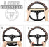 Mushroom Snail Butterfly Steering Wheel Covers Anti-Slip Elasticity Car Accessories Steering Wheel Protector Universal 15 Inch for Cars SUV Vehicl...