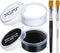 BOBISUKA Blank in the Dark Black + White Oil Face Body Paint Set, Large Capacity Professional Paint Palette Kit with Brushes for Art Theater Hallo...