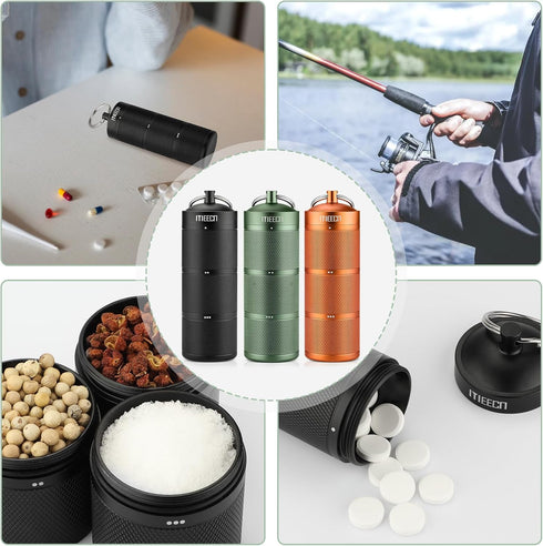Three-Layer Large Pill Organizer Pill Box, Metal Pill Dispensers Waterproof Pill Container Can Store Pills Anything Sizes, Vitamins, Cod Liver Oil...