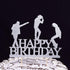 Glitter Happy Birthday Cake Topper cake Toppers Happy Birthday Cake Bunting Birthday Party Decoration Supplies. (Silver)...